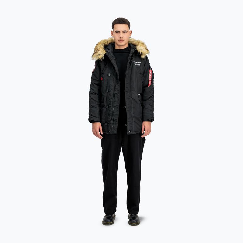 Куртка чоловіча Alpha Industries N3B Airborne Hooded black 2
