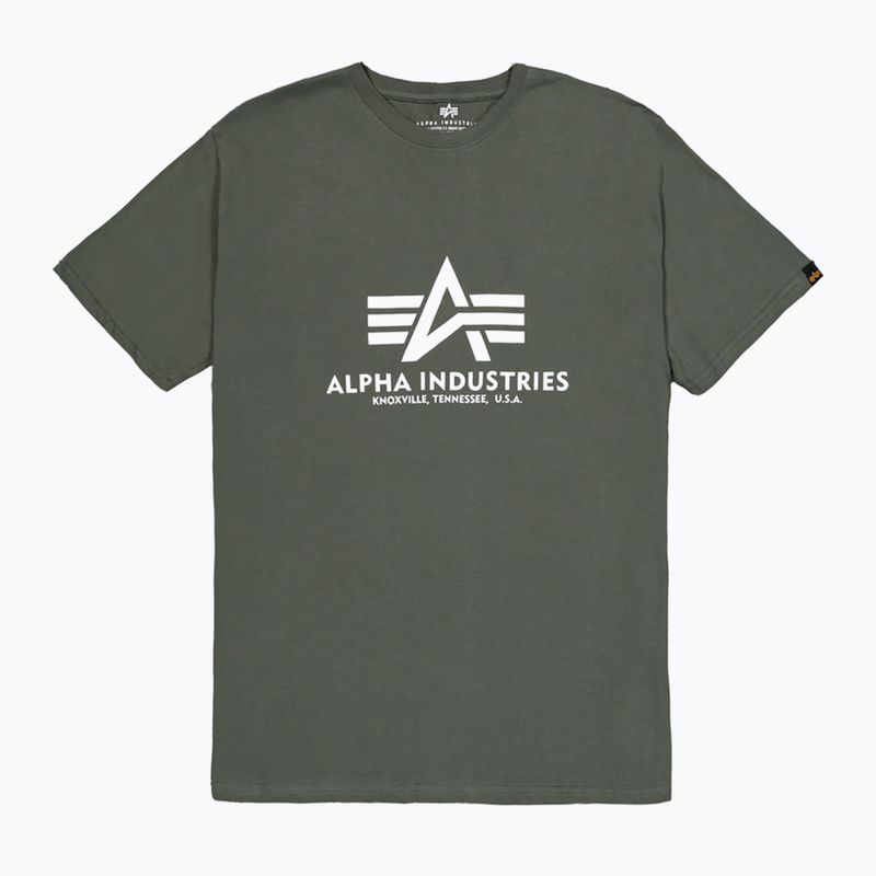 Футболка чоловіча Alpha Industries Basic dark olive 7