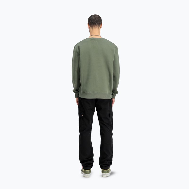 Кофта чоловіча Alpha Industries Basic Small Logo dark olive 3
