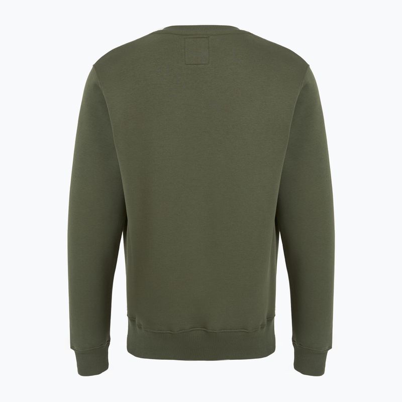 Кофта чоловіча Alpha Industries Basic Small Logo dark olive 6