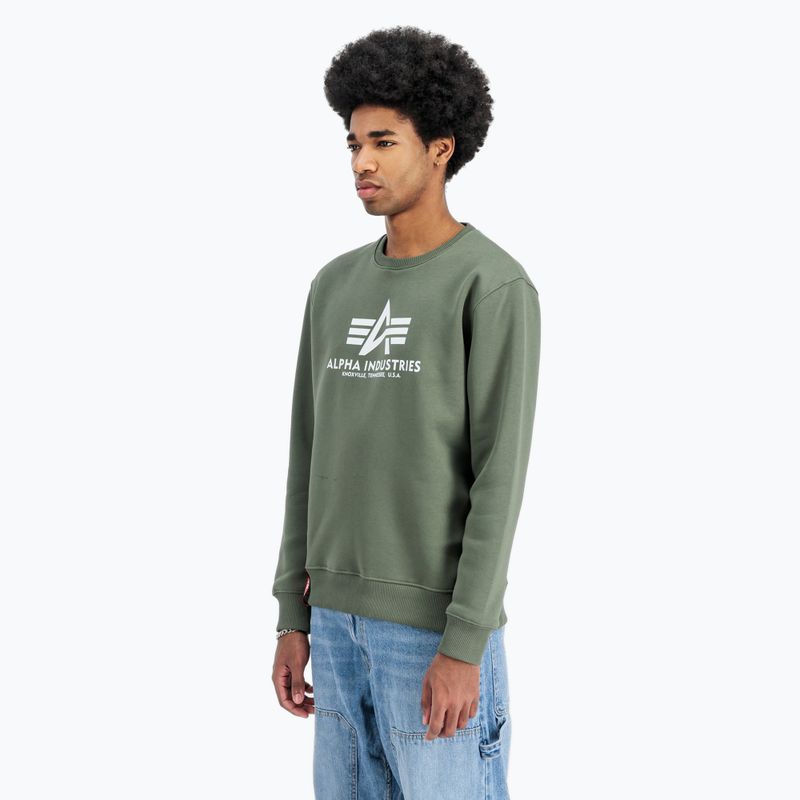 Кофта чоловіча Alpha Industries Basic dark olive 4