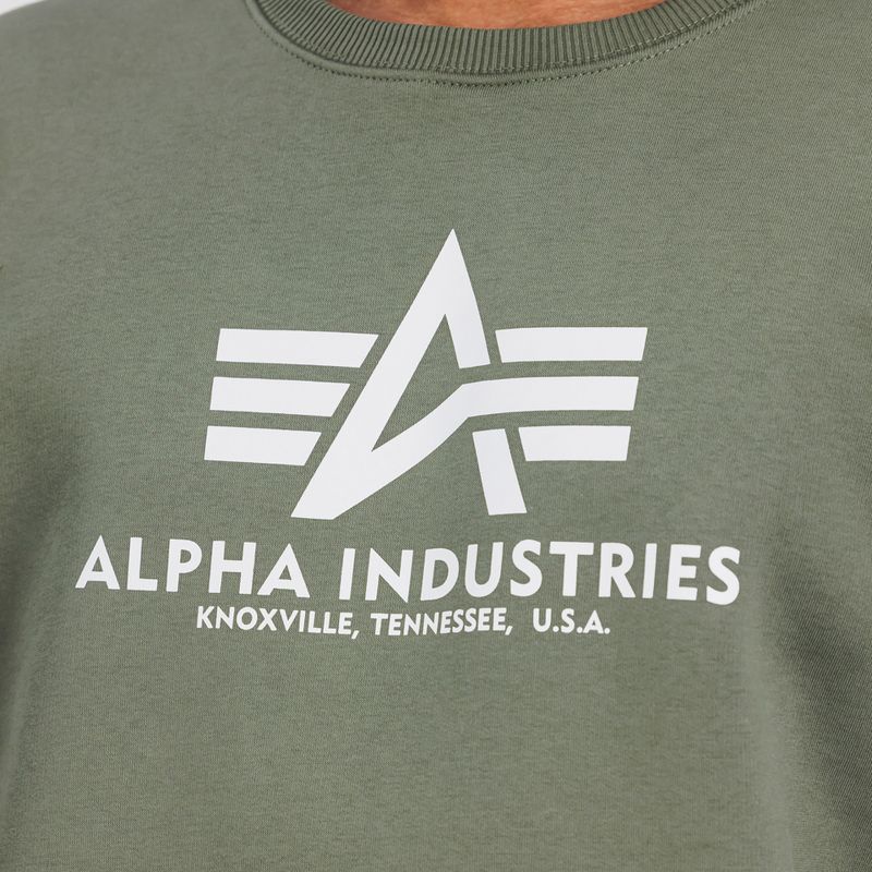 Кофта чоловіча Alpha Industries Basic dark olive 6