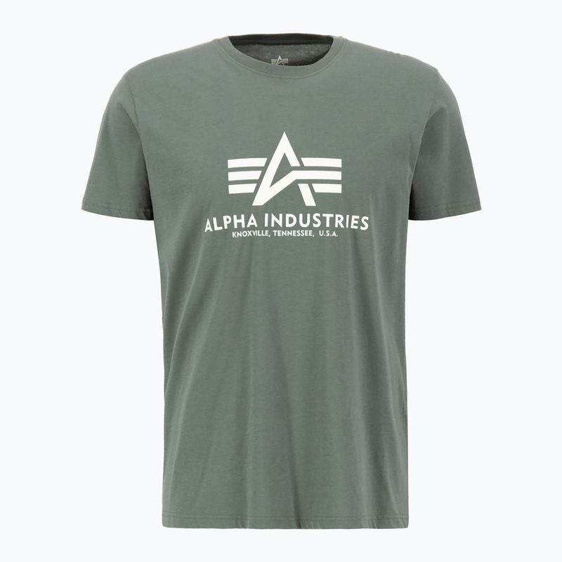 Футболка чоловіча Alpha Industries Basic vintage green