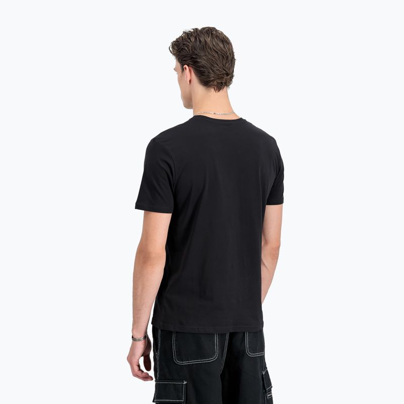 Футболка чоловіча Alpha Industries Basic Small Logo black/neon orange 3