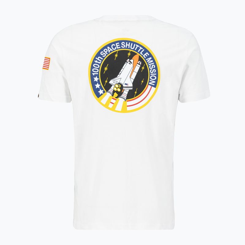 Футболка чоловіча Alpha Industries Space Shuttle T white 4