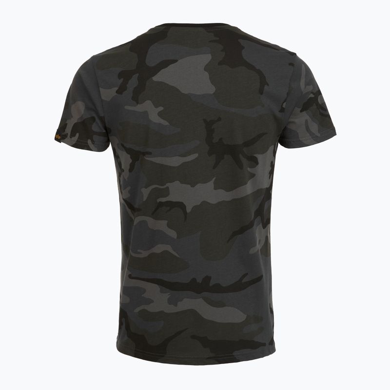 Футболка поло чоловіча Alpha Industries Basic Camo black camo 2
