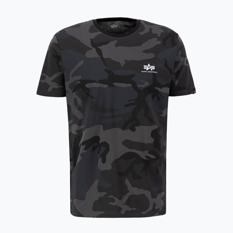 Футболка чоловіча Alpha Industries Basic Small Logo Camo black camo 4