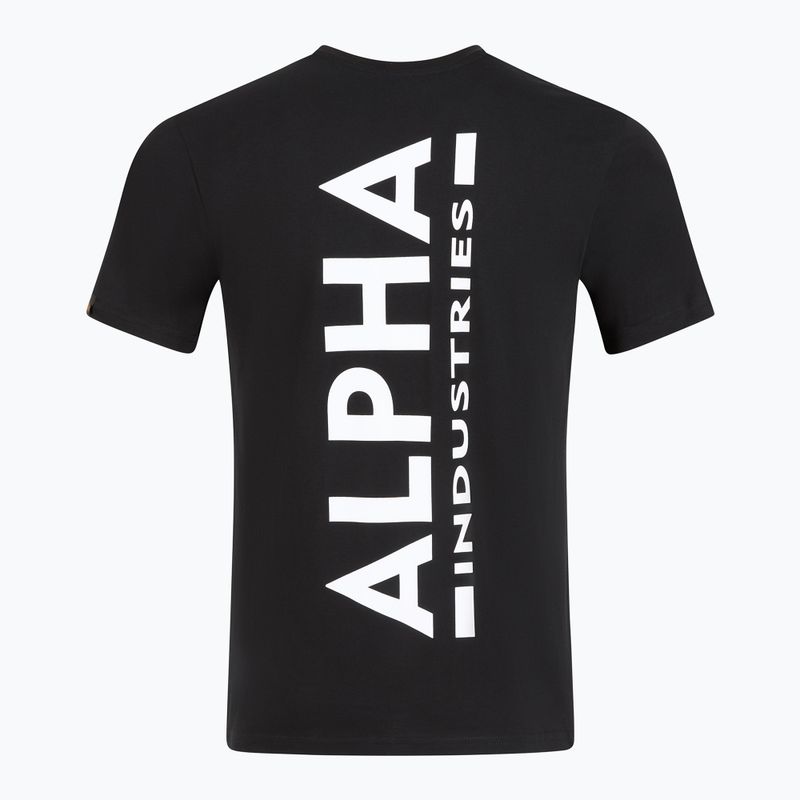 Футболка чоловіча Alpha Industries Backprint black 2