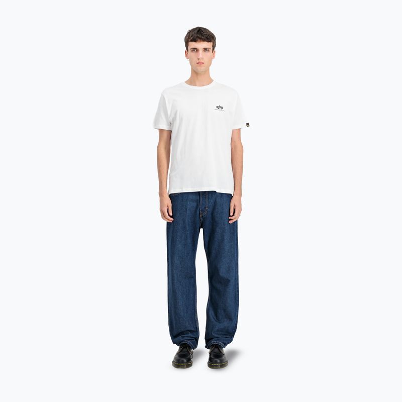 Футболка чоловіча Alpha Industries Backprint white 2