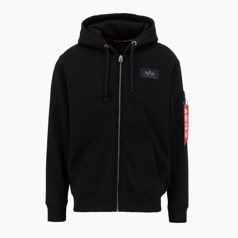 Кофта чоловіча Alpha Industries Back Print Zip black