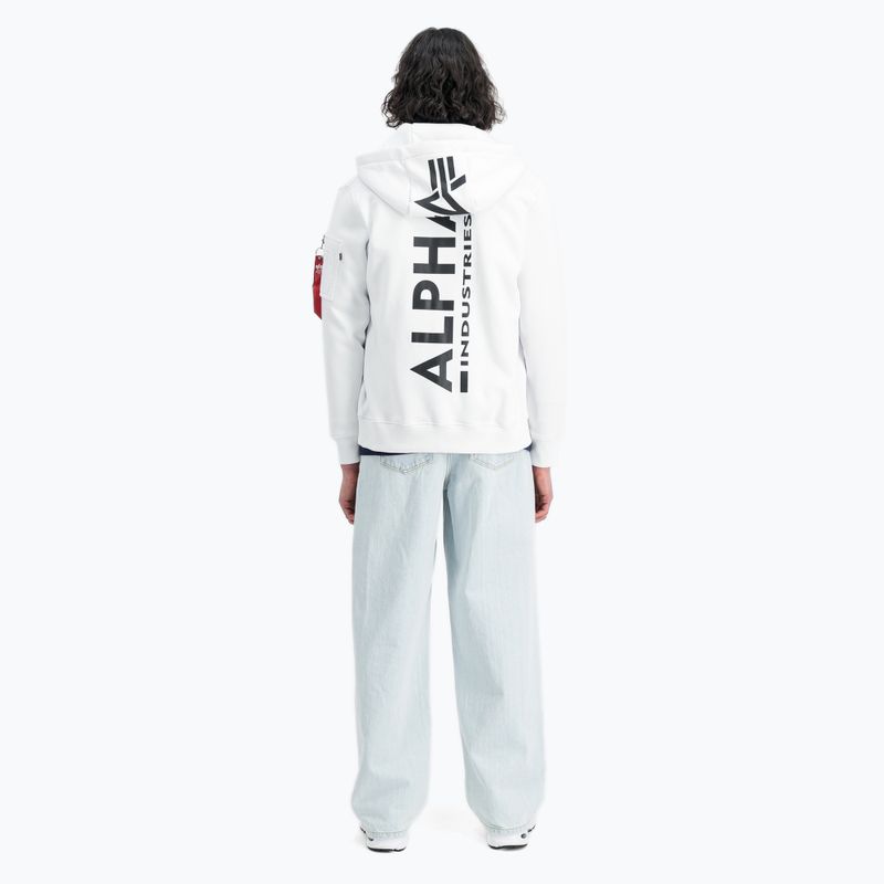 Кофта чоловіча Alpha Industries Back Print Zip white 3