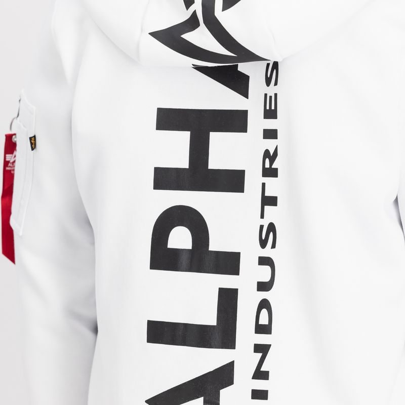 Кофта чоловіча Alpha Industries Back Print Zip white 7