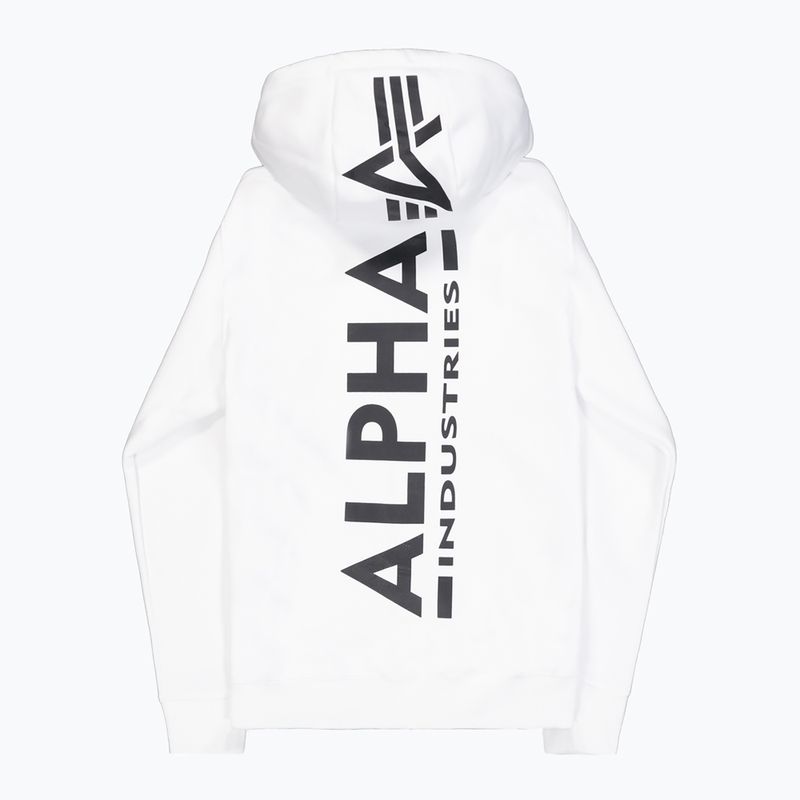 Кофта чоловіча Alpha Industries Back Print Zip white 9