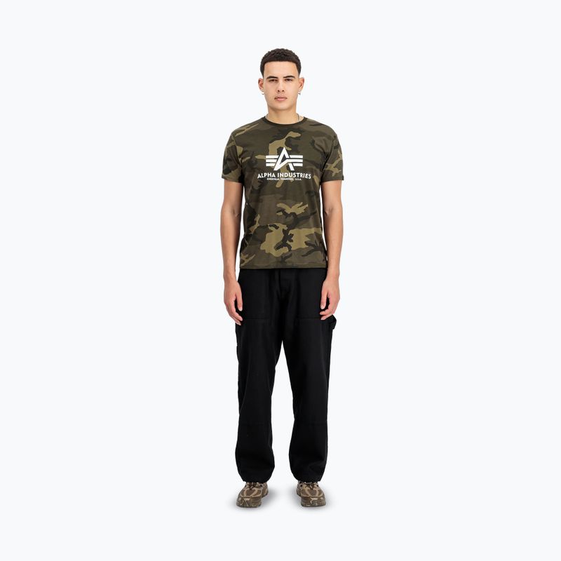 Футболка поло чоловіча Alpha Industries Basic Camo olive camo 2