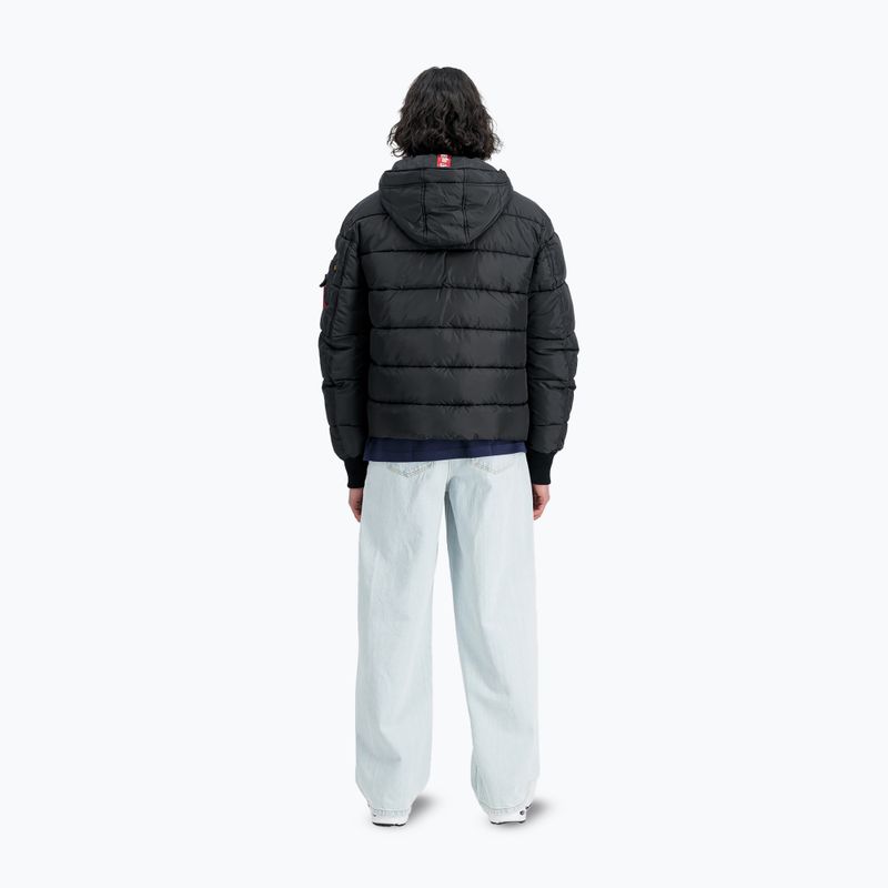 Куртка чоловіча Alpha Industries Hooded Puffer Faux Down black 3