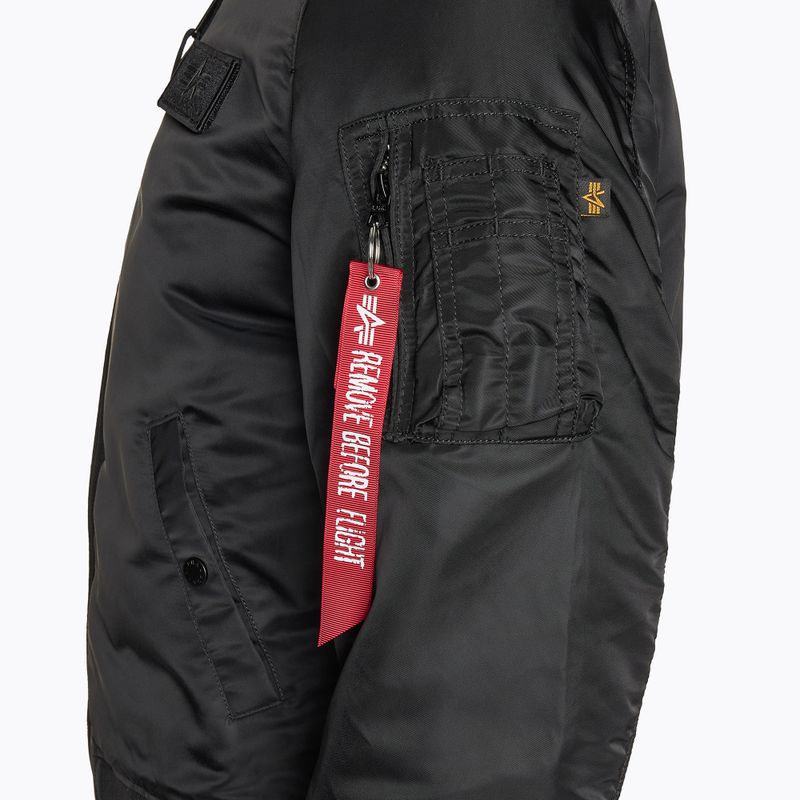 Куртка чоловіча Alpha Industries MA-1 ZH Back Print black / rainbow reflective 5