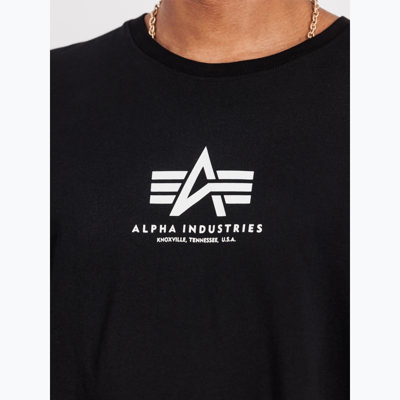 Футболка чоловіча Alpha Industries Basic Mid Logo black 6