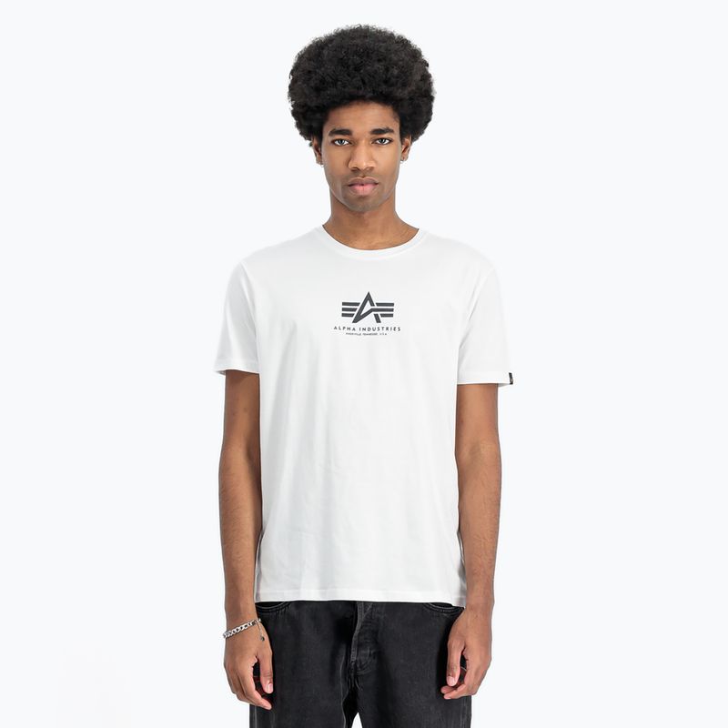 Футболка чоловіча Alpha Industries Basic Mid Logo white