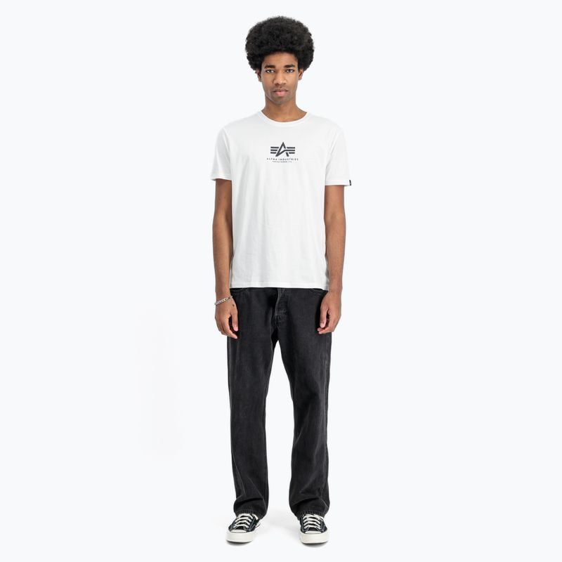 Футболка чоловіча Alpha Industries Basic Mid Logo white 2