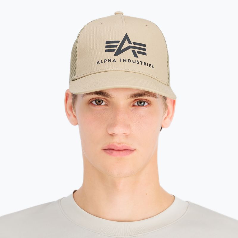 Кепка чоловіча Alpha Industries Basic Trucker sand 3