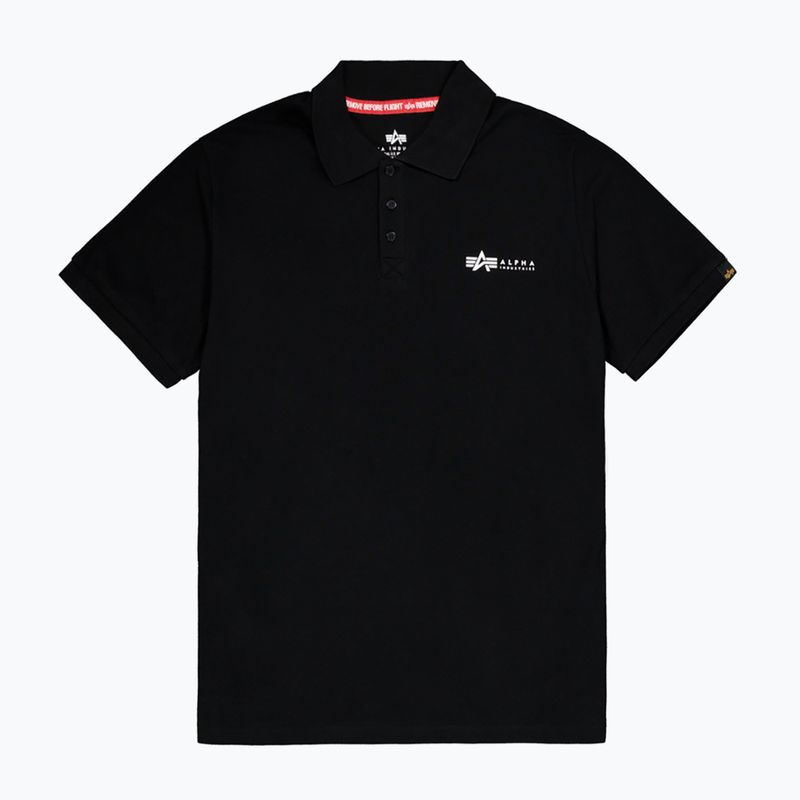 Чоловіча футболка Alpha Industries Basic Polo Small Logo чорна 6