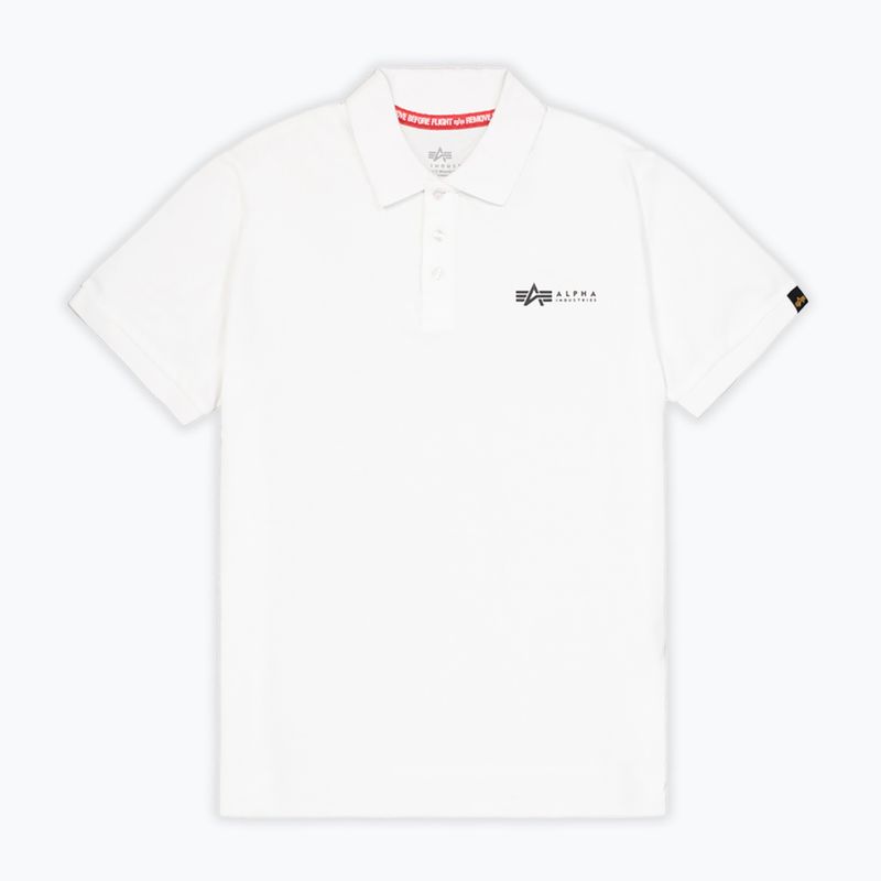 Чоловіча футболка Alpha Industries Basic Polo Small Logo біла 6