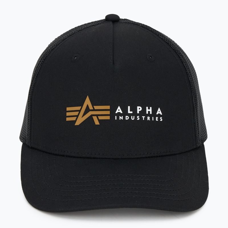 Кепка чоловіча Alpha Industries Label Trucker black 2