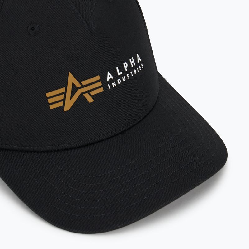 Кепка чоловіча Alpha Industries Label Trucker black 3