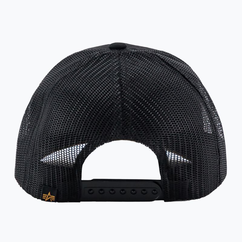 Кепка чоловіча Alpha Industries Label Trucker black 2