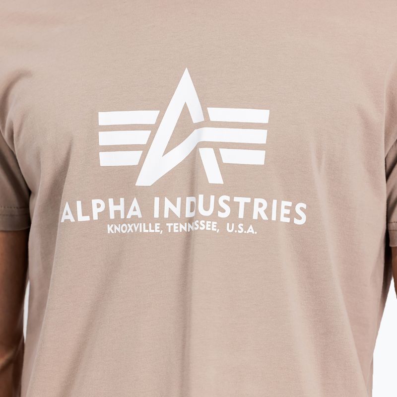 Футболка чоловіча Alpha Industries Basic vintage sand 6