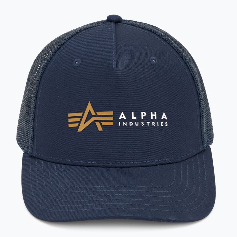 Кепка чоловіча Alpha Industries Label Trucker rep.blue 2