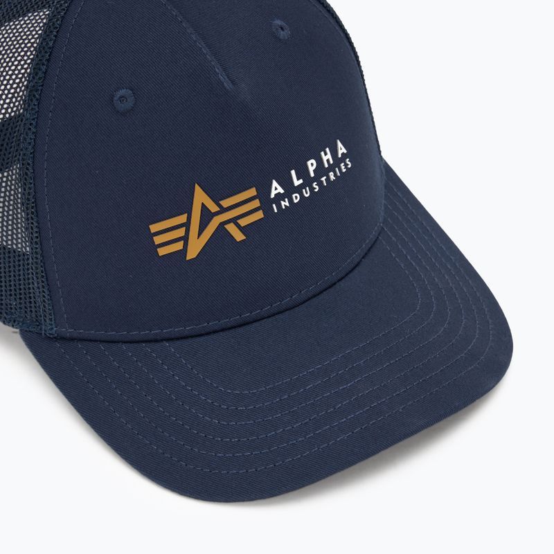 Кепка чоловіча Alpha Industries Label Trucker rep.blue 3