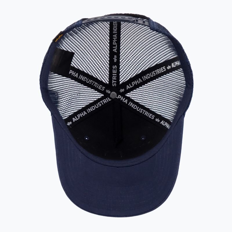 Кепка чоловіча Alpha Industries Label Trucker rep.blue 3