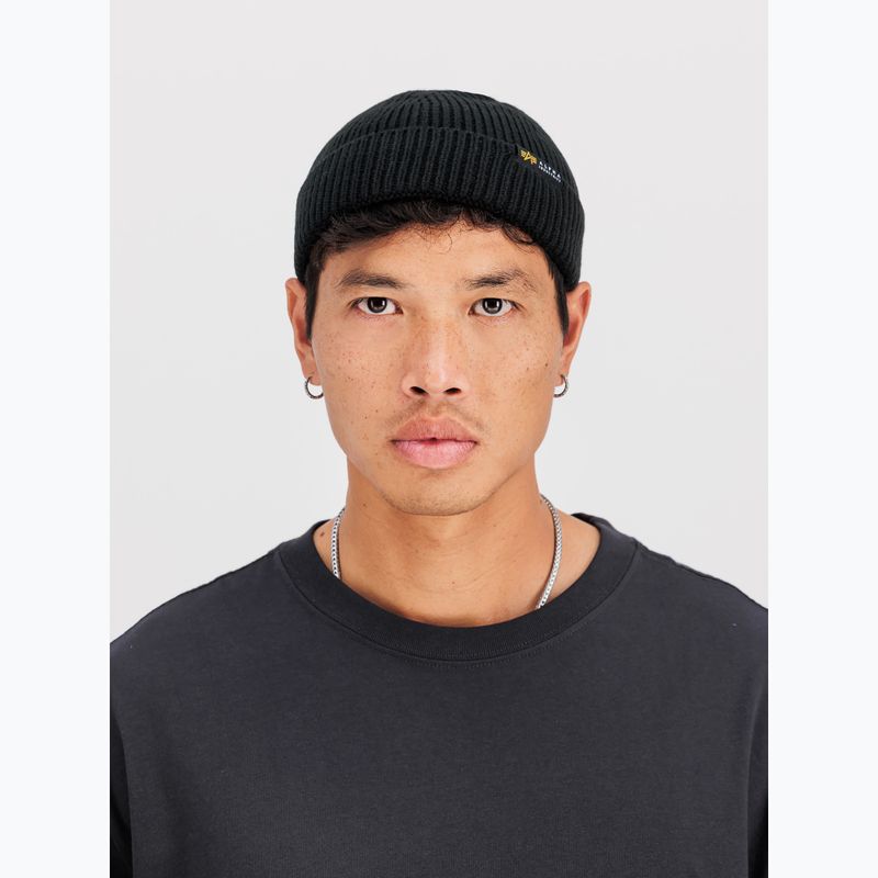 Шапка Alpha Industries Dockers Beanie black 4