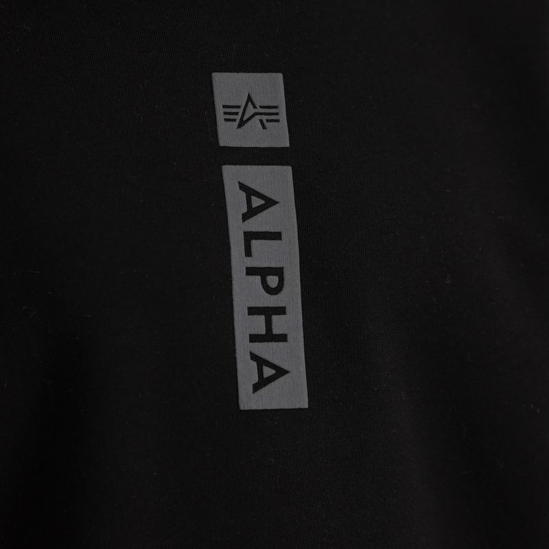Кофта чоловіча Alpha Industries Reflective Print Sweater black 6