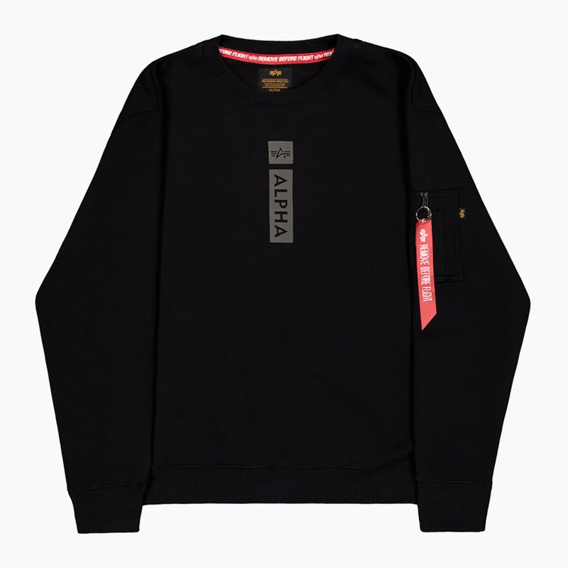 Кофта чоловіча Alpha Industries Reflective Print Sweater black 7