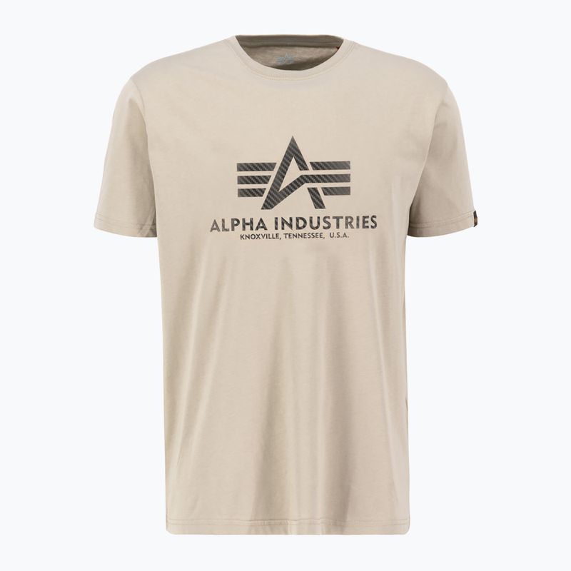 Футболка чоловіча Alpha Industries Basic T Carbon vintage sand