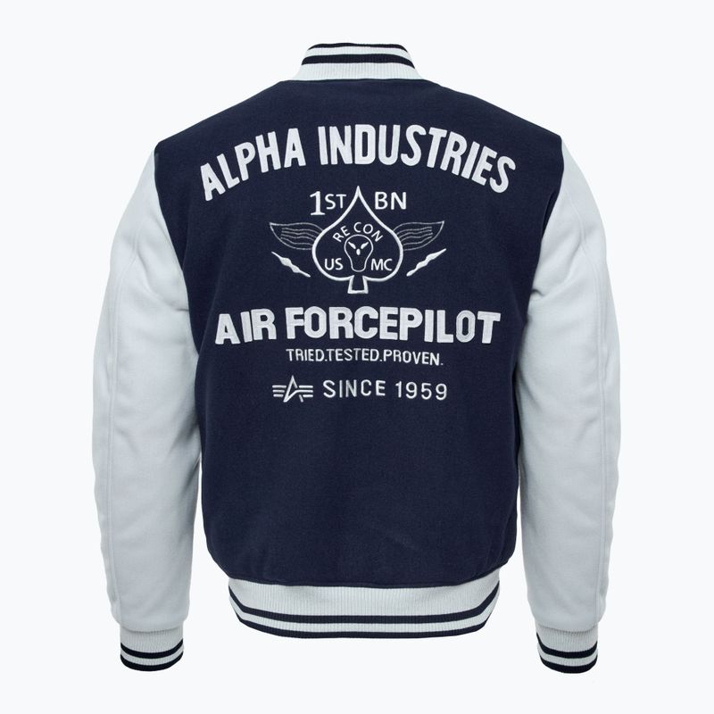 Куртка чоловіча Alpha Industries Varsity Air Force ultra navy 2