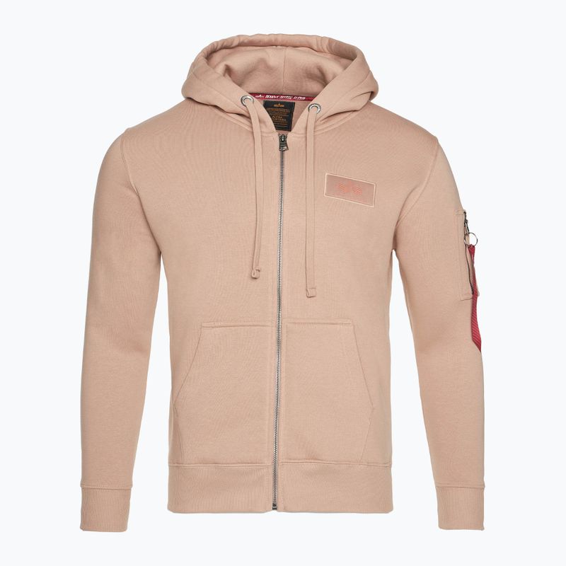 Кофта чоловіча Alpha Industries Back Print Zip dusty coral