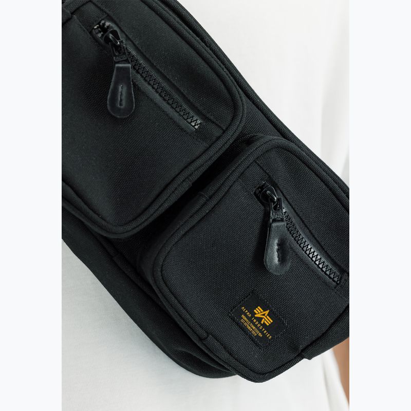 Сумка-бананка Alpha Industries Label 1.5 л black 9