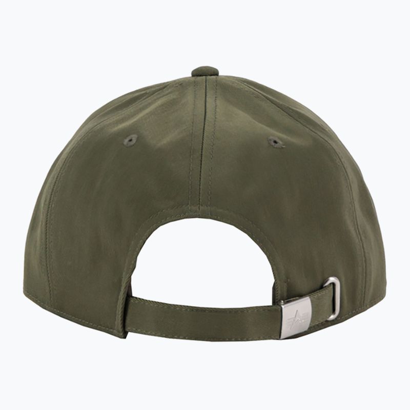 Кепка чоловіча Alpha Industries Metal Label dark olive 2