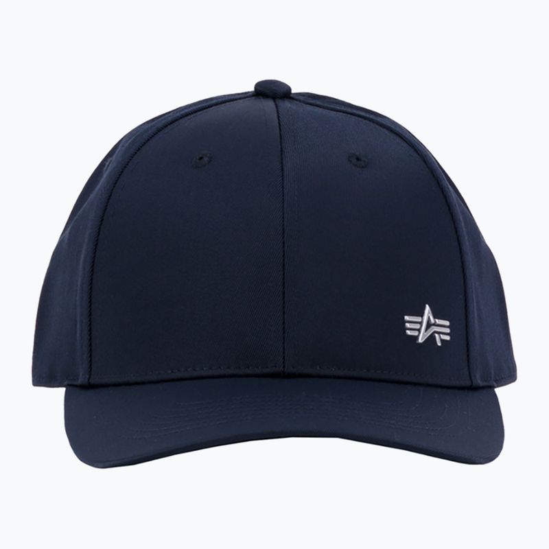 Кепка чоловіча Alpha Industries Metal Label rep blue/chrome