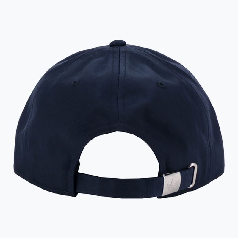 Кепка чоловіча Alpha Industries Metal Label rep blue/chrome 2