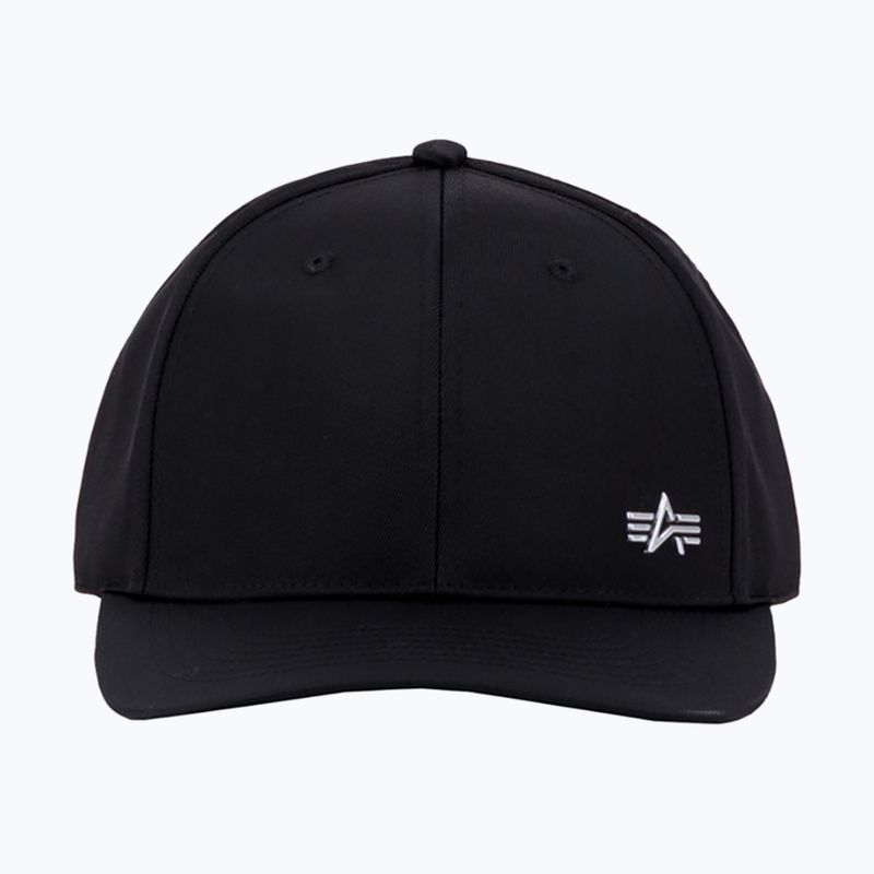 Кепка Alpha Industries Metal Label rep black/metalsilver