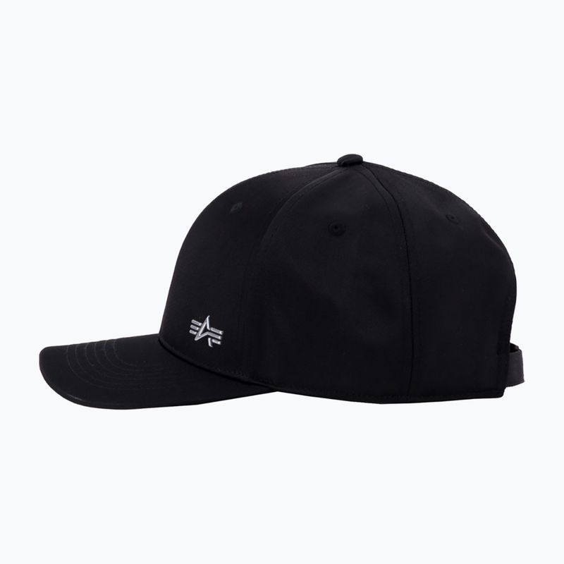 Кепка Alpha Industries Metal Label rep black/metalsilver 4