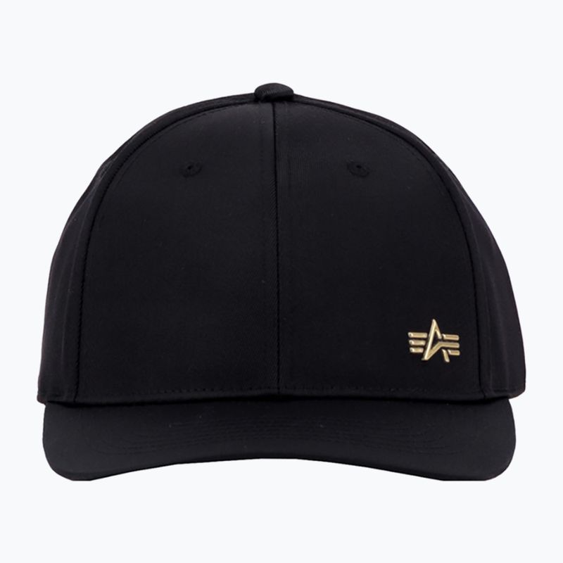 Кепка чоловіча Alpha Industries Metal Label black/shiny gold