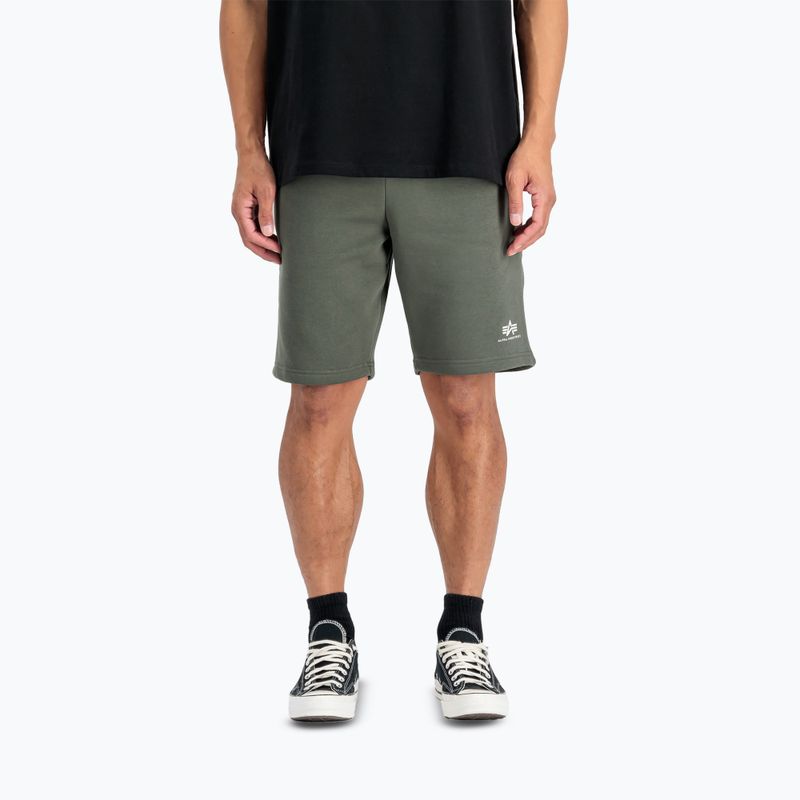 Шорти чоловічі Alpha Industries Basic Small Logo II dark olive
