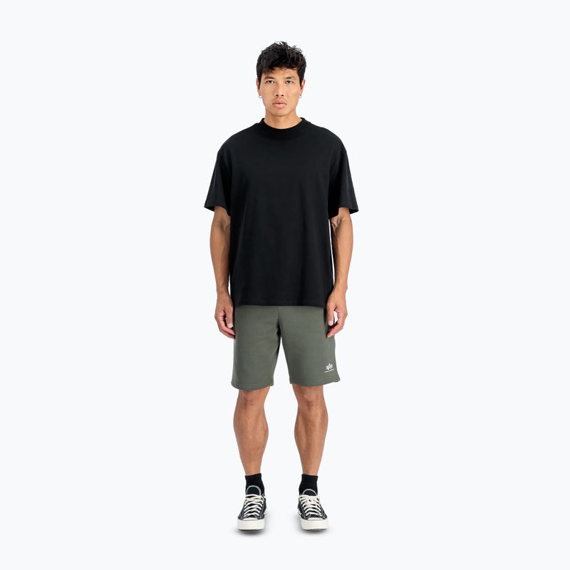 Шорти чоловічі Alpha Industries Basic Small Logo II dark olive 2