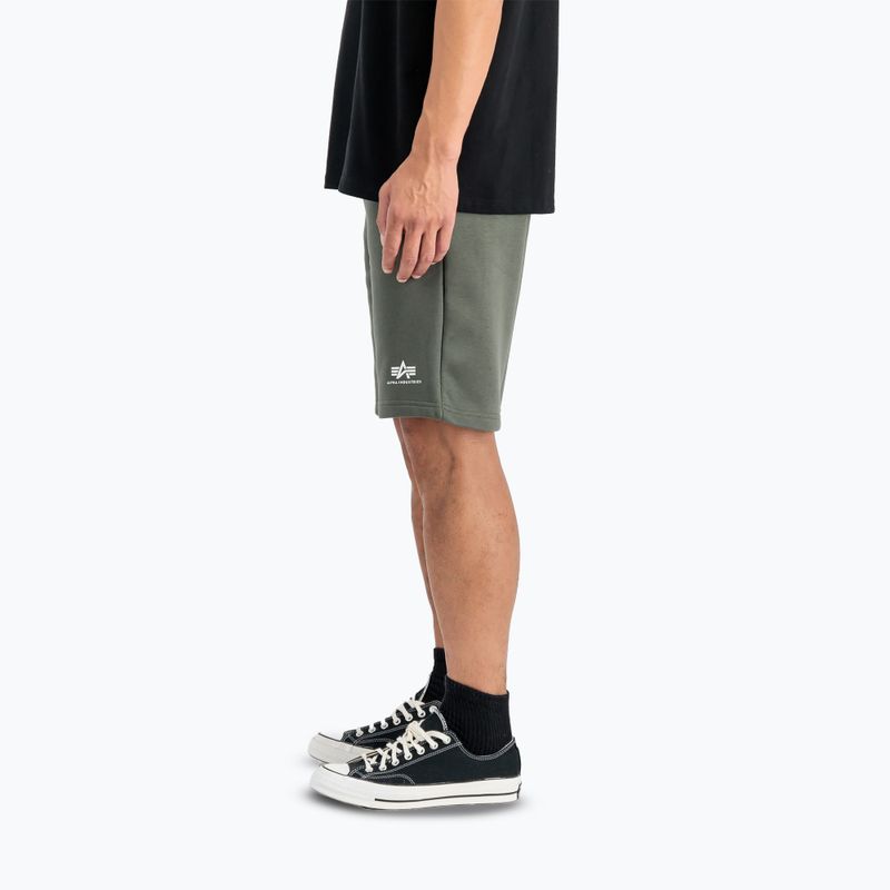 Шорти чоловічі Alpha Industries Basic Small Logo II dark olive 5