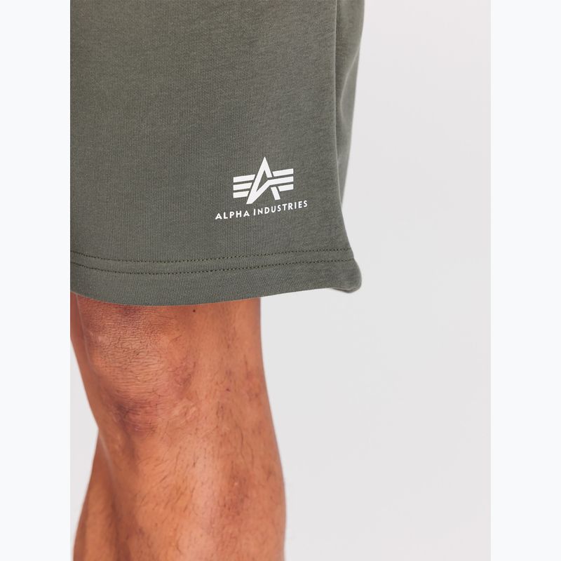 Шорти чоловічі Alpha Industries Basic Small Logo II dark olive 6